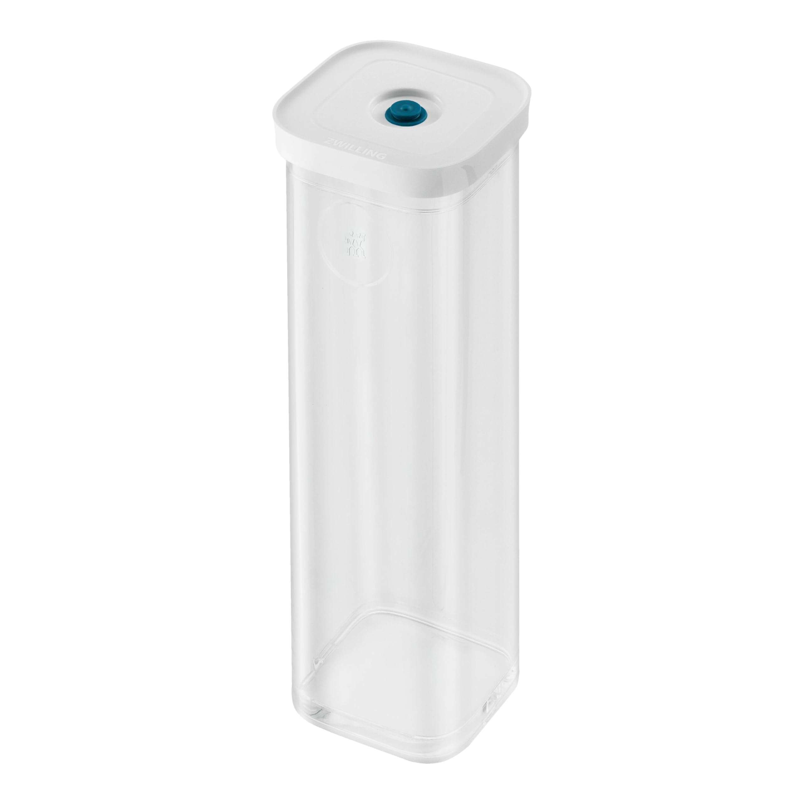 ZWILLING Fresh & Save Cube La Mer Box, Size 4S, Modular & Stackable Storage Jar, Airtight & Vacuum Storage, Dishwasher Safe, Transparent-La Mer