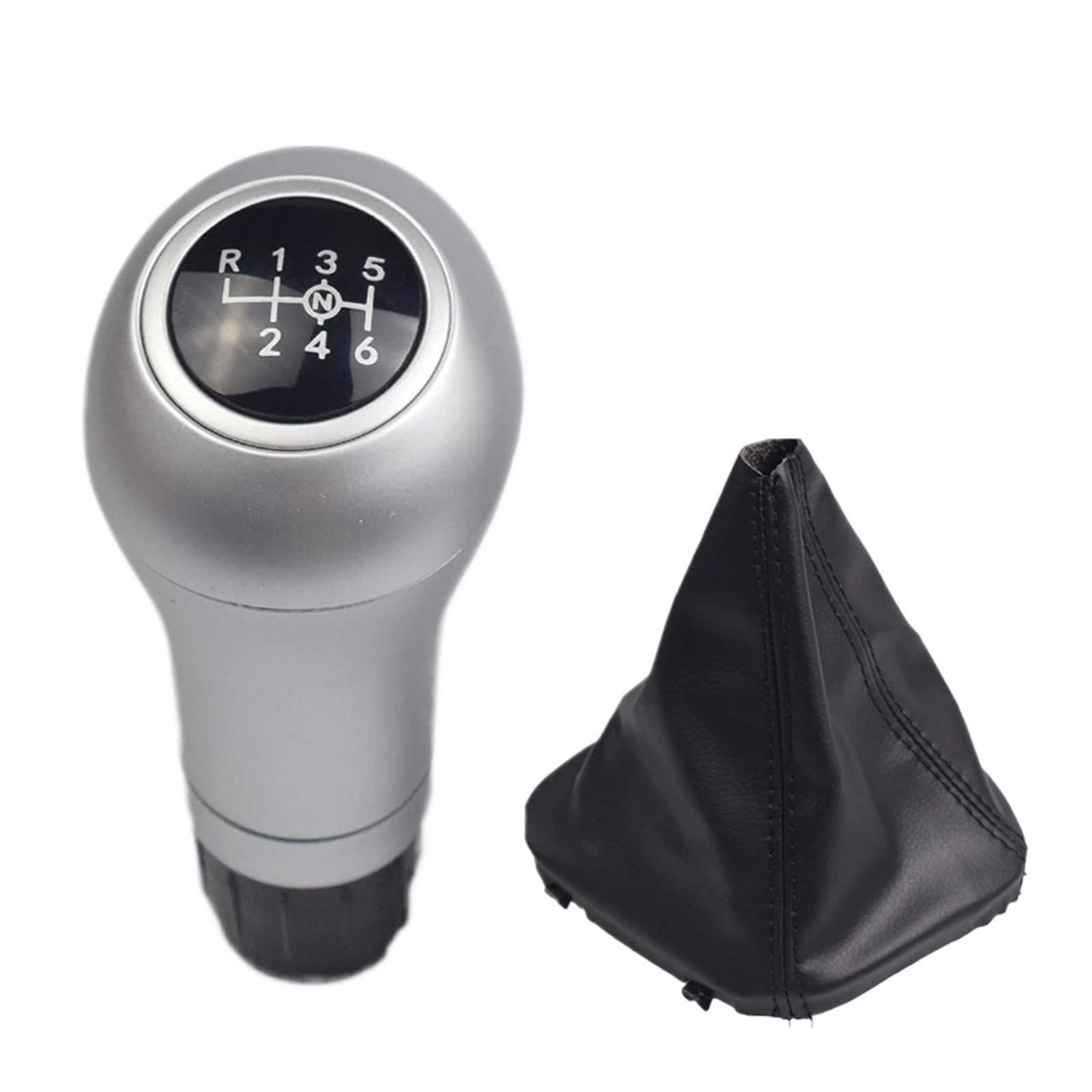 Pybycegnzk Silver-6-Up-14.5 Car Interior Accessories For Benz C/E/Glk W202 W203 W204 C63 C300 C250 W207 A207 W212 E260 6 Speed Car Shift Gear Stick Knob(Silver-6-Up-14.5)