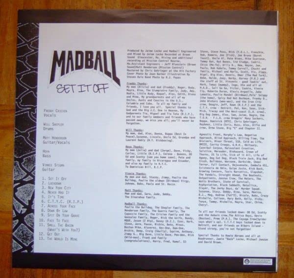 【LP・オリジナル盤】Madball – Set It Off・ハードコア LP・オリジナル盤】Madball – Set It Off・ハードコア - メルカリ