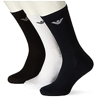 Emporio Armani Uomo 3-pack Medium Socks Sporty Terrycloth Confezione da 3 calzini medi