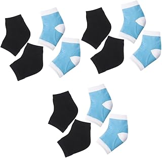 Toddmomy 6 Pares De Meias Hidratantes Gel Meias Hidratantes Spa Anti-Ressecamento Meias De Calcanhar Meias De Salto De Gel Meias Anti-Rachaduras Meias De Gel Meias De Tornozelo De Gel