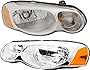 Garage-Pro Headlight Assembly Compatible with 2004-2006 Chrysler Sebring, Set of 2, Driver and Passenger Side