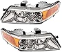 MILLION PARTS Pair Headlights Headlamps Driver Passenger Replacement Assembly AC2518106 AC2519106 Compatible with 2004 2005 2006 2007 2008 Acura TSX 2.4L