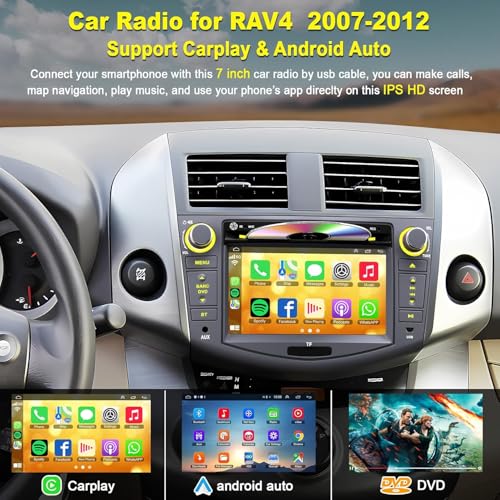 Radio para Auto Toyota RAV4 2007-2012 Pantalla Táctil 7" miniatura 4