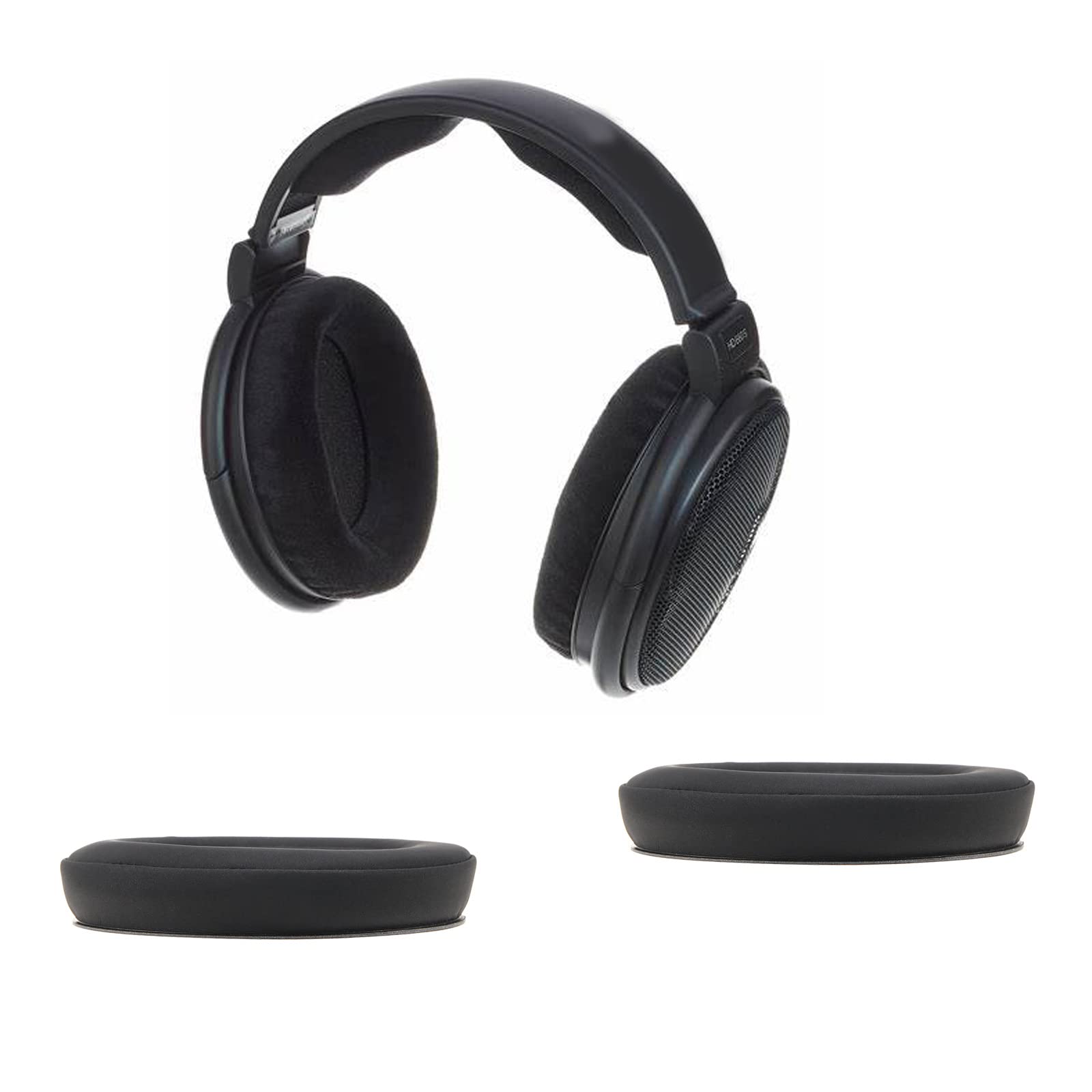 ECSiNG 1 Pair Ear Pads Compatible with Sennheiser PXC350 HD380pro HD380 PC350 PC350SE PXC450 Headphones Comfort Leather Ear Cushions Headset Repair Parts Black - Image 3