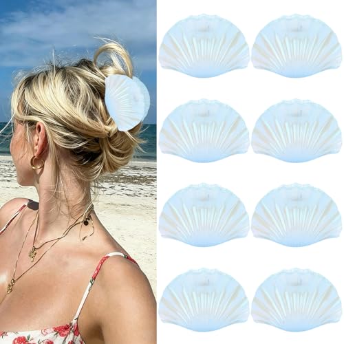 Pinces de plage bleues aux coquillages pour un EVJF réussi