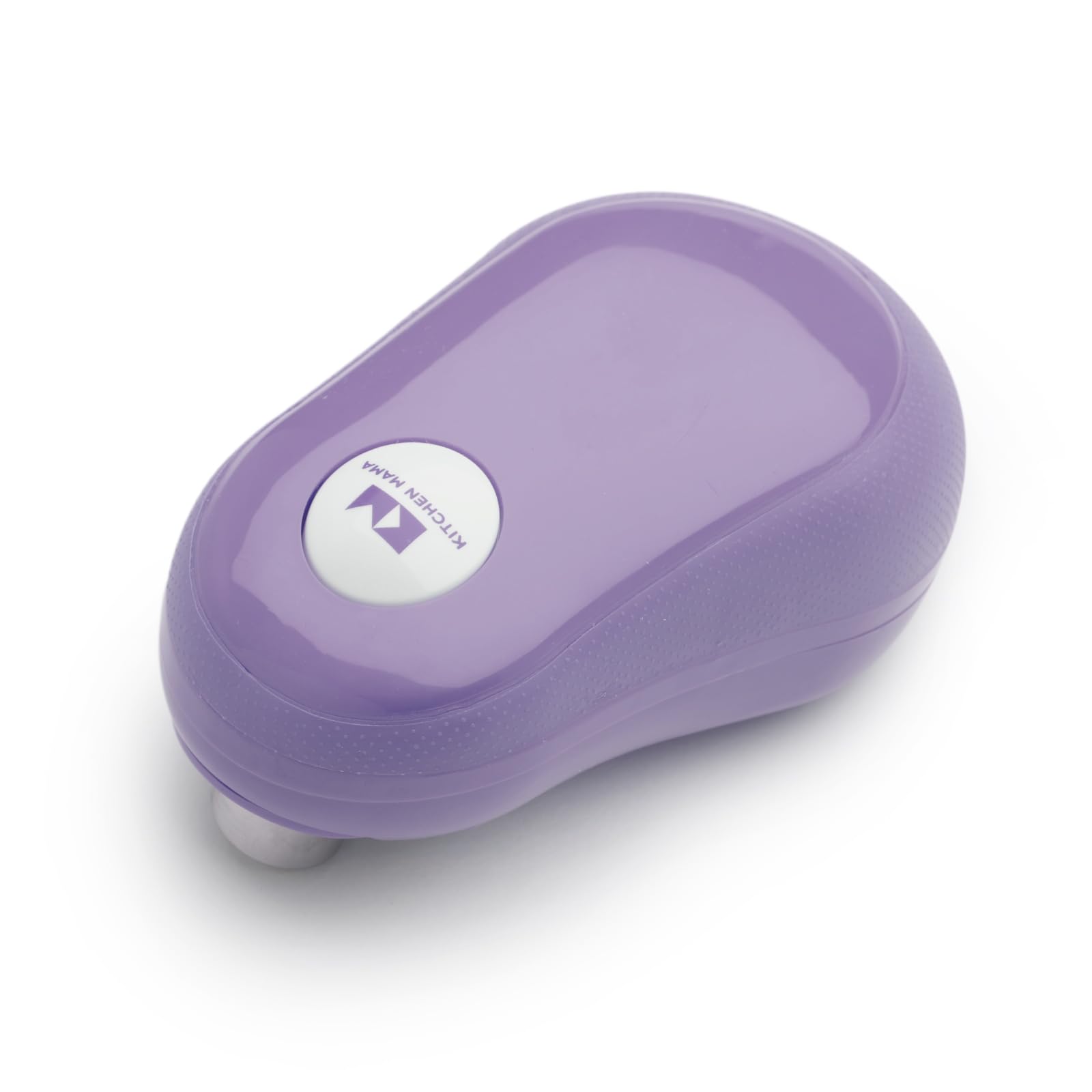 Elektrischer Dosenöffner One-Touch von Kitchen Mama: Öffnen Sie Dosen einfach per Knopfdruck – automatisches Anhalten nach getaner Arbeit, ergonomisch, glatter Rand, lebensmittelecht (Lila)