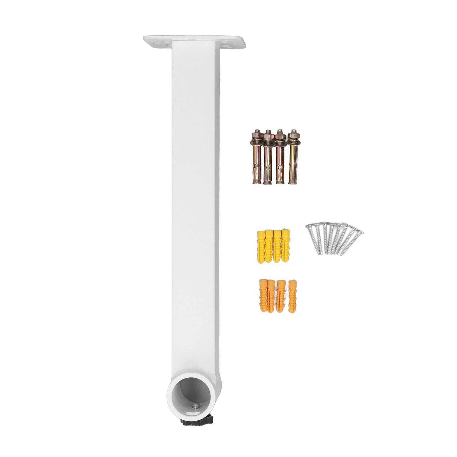Kit de montage sur poteau L, support mural robuste en alliage d'aluminium antirouille pour antennes paraboliques et extérieures V2