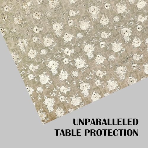 Image of Dakshya Industries PVC Waterproof Withoutlace Dining Table Cover (Size - 54X78 Inch) Rectangle 6 Seater Heat Rasistant, A2