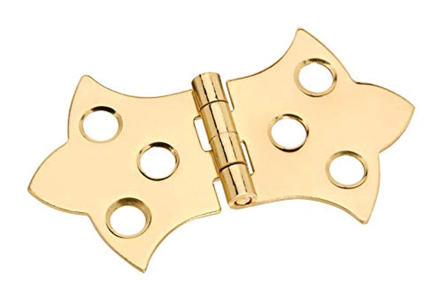 Stanley Mały zawias dekoracyjny z litego mosiądzu, 3 - 5/40 cm długości x 6 cm otwarty, para