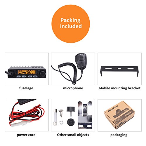 AnyTone Smart 10 Meter Amateur Radio for truck, Small Size,AM PEP power over 16W - Thumbnail 5