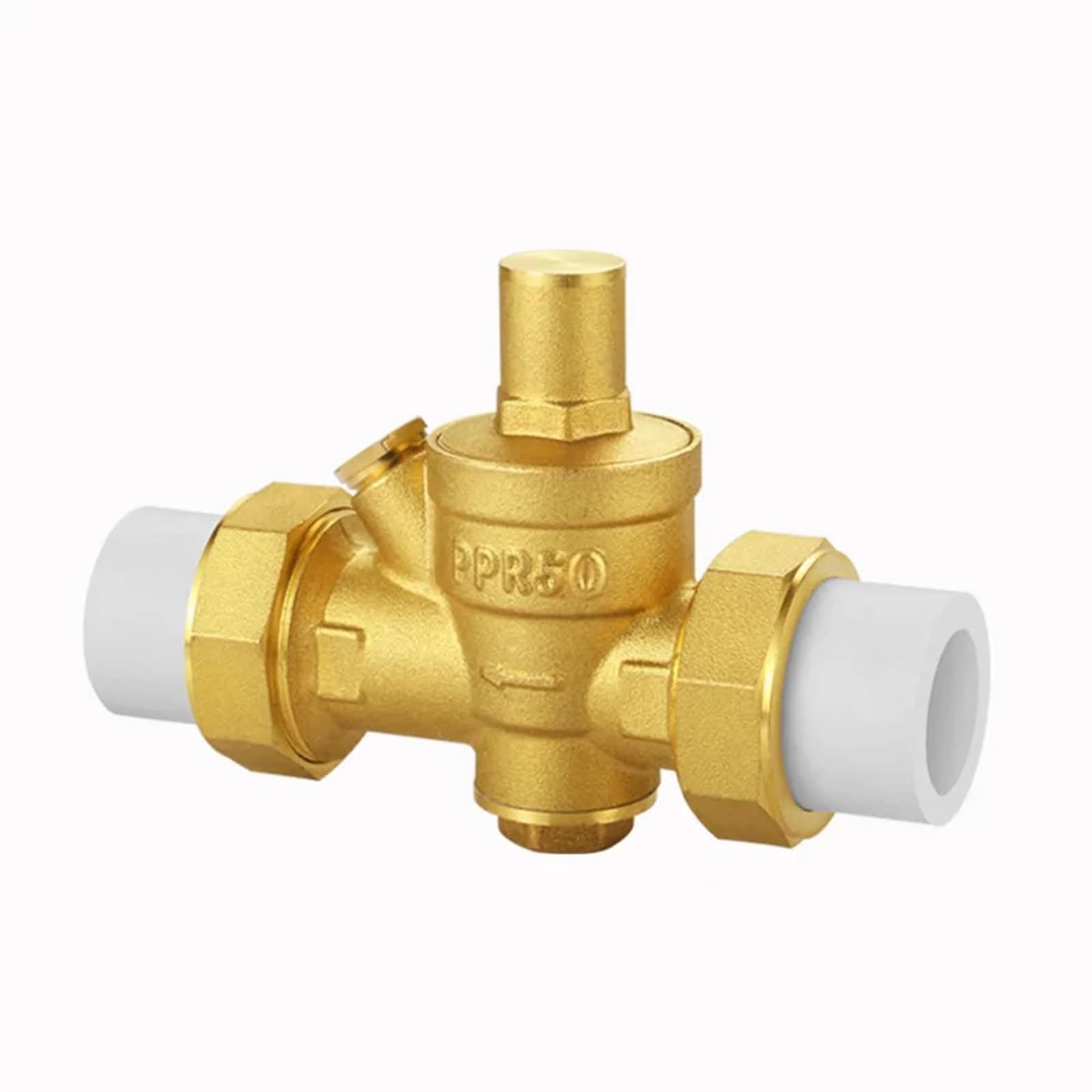 Regulator ciśnienia Zawór redukcyjny, Zawór redukcyjny ciśnienia PPR z mosiądzu 20-50 mm(Valve With Gauge,PPR50)