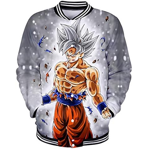 Sudadera Silver Basic Dragon Z 3D Goku Japan Deportiva XXS Cover