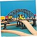 NAMOARLY 2Pcs Toy Train Bridge Railway Bridge Toy Train Track Bridge Accessories for Little Train Train Accessory for Creative Play Compatible with Major Brands