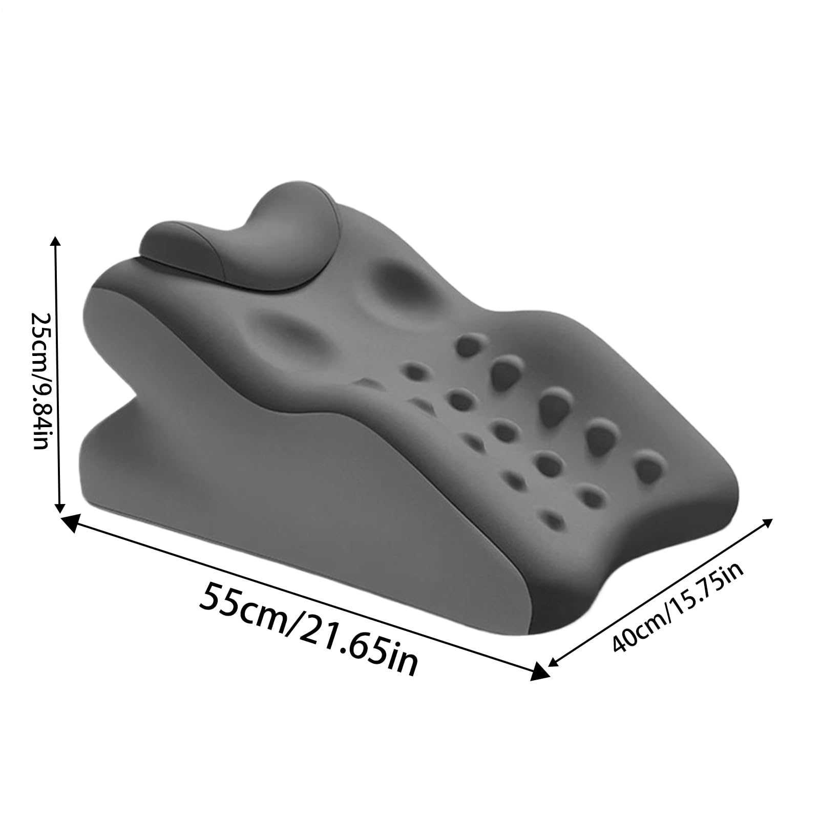 Almohada Cuña Cama Cojín De Espuma Viscoelástica, Soporte De Cuello Y | Almohada Cuña Ergonómica para Dormir Adultos Ayuda Para Dormir, Reflujo Ácido, Ronquidos