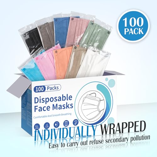 Fenfen Disposable Face Mask Adults Colors thumb #3