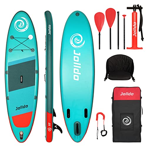 Jolldo Kayak Sup Tabla De Remo Inflable De 305 Cm, Accesorio Incluido Mochila, Bomba Eficiente, Asiento Convertible, Triple Aletas, Paleta De 2 Cuchillas, Correa Jolldo Kayak Sup Tabla De Remo Inflable De 305 Cm, Accesorio Incluido Mochila, Bomba Eficiente, Asiento Convertible, Triple Aletas, Paleta De 2 Cuchillas, Correa