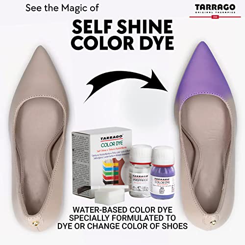 Tarrago Self Shine Color Dye And Preparer - For Dyeing And Restoring Leather Goods, Shoes, Bags, Jackets, Boots, & More - 25Ml - Brandy #113 #TOP2