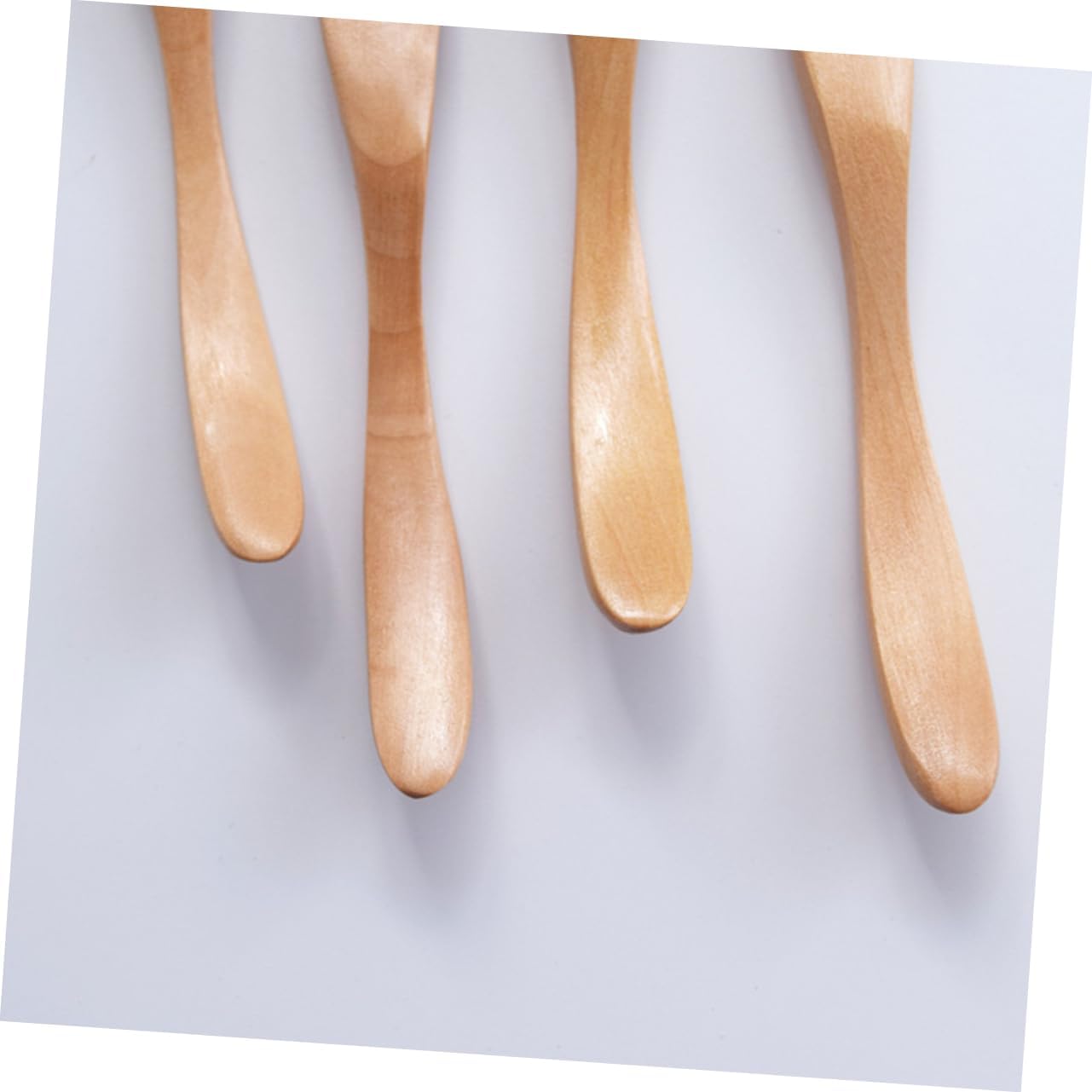 5pcs Butter Knife Wooden Cheese Spreader Non-serrated for Cake Jam Table Tool