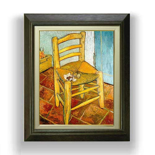 Amazon.co.jp: ゴッホ パイプを置いたゴッホの椅子 F6 油絵直筆仕上げ
