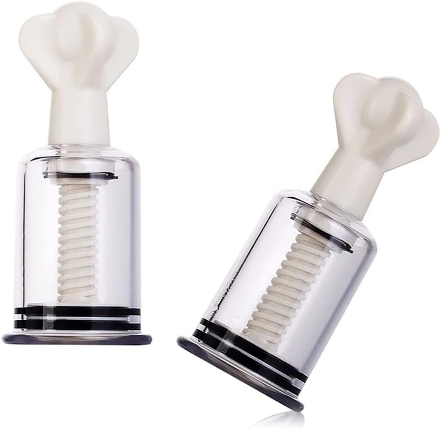 Npple Sucker,2PCS Cupping Set,Vacuum Twist Suction Cupping Device for Relaxation Pain Relief 2.5cm