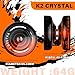 MAGICYOYO K2 Crystal Professional Responsive Yoyo for Kids Beginners Extra Unresponsive Yoyo Bearing Pro Plastic Trick Yo-yo for Adults+12 Yo-yo Stings+Bearing Removal Tool+Storage Bag-Black Orange