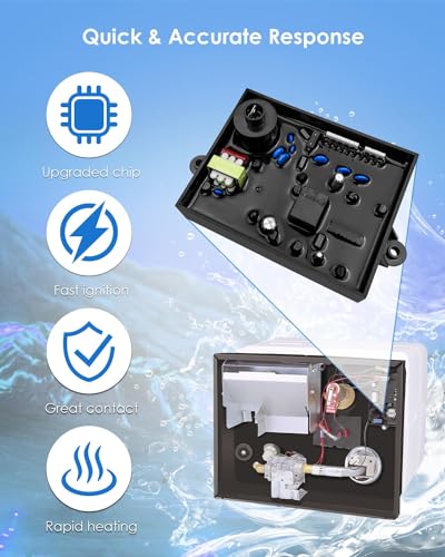 Image of 91365 Water Heater Circuit Board Compatible with Atwood Dometic 93305 93851 91346, RV Control Board Fuse Combo Kit Use with Gas or Electric 12 VDC, Replacement for Part Models GC6AA-10E GCH6A-10E