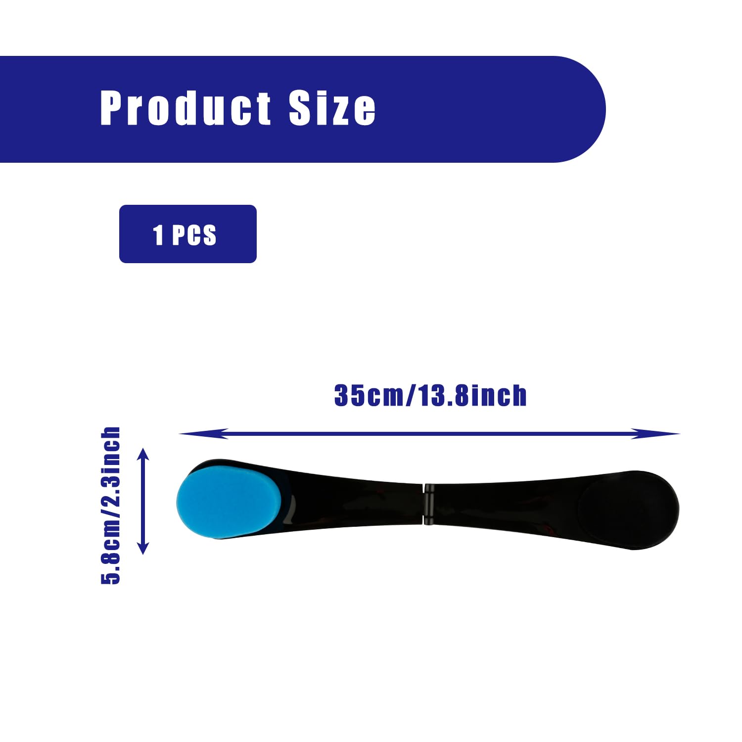 Bojueshaw Self Tanning Back Applicator,Reusable Long Handled Sponge,Foldable Application Tool for Tanning Lotion Cream Mousse Sunscreen(35cm) - Image 2