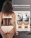 FeelinGirl Workout Waist Trainer Underbust Corsets Cincher Belt Hourglass Corset Body Shaper for Women Brown L
