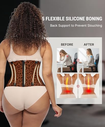 Image of FeelinGirl Waist Trainer Belt Waist Cincher Trimmer Ab Belt Tummy Control Body Shaper with Triple Wrap Women and Men