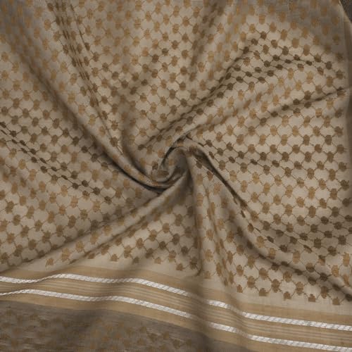 Image of PURFUN Men's Large Arab Shemagh Headscarf Muslim Headcover Shawl Keffiyeh Arabic Scarf