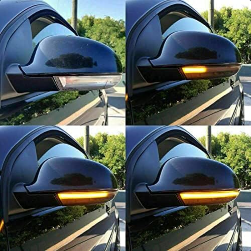 cantondz 1Pair LED Dynamic Turn Signal Light Side Wing Mirror Indicator Compatible With VW GOLF 5 GTI Jetta MK5 Passat B5.5 B6 Sharan Superb