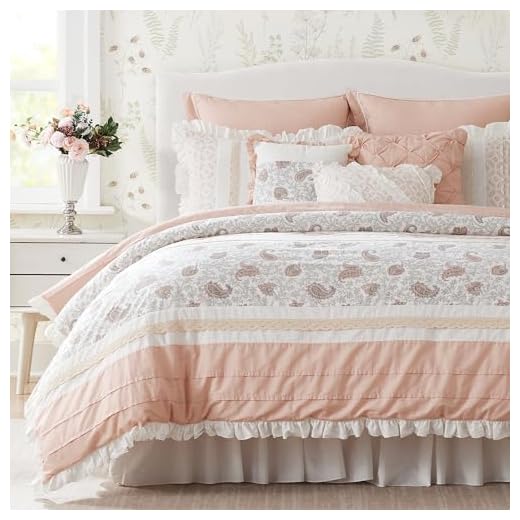 Madison Park Dawn 100% Cotton Shabby Chic Comforter Set