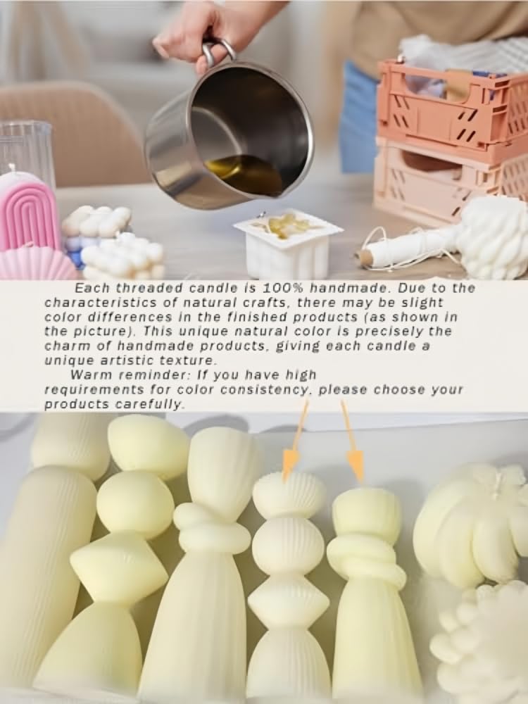 Velas grandes de cera de soja acanalada para aromaterapia, pilar decorativo para el hogar (amor)