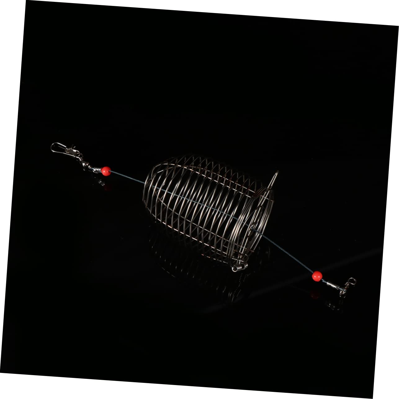 CORHAD 5Pcs Stainless Steel Fishing Bait Cage Lure Feeder Holder for Catching Smelt Eels Lobster Minnows Shrimp Durable and Portable Fishing Tackle Accessories