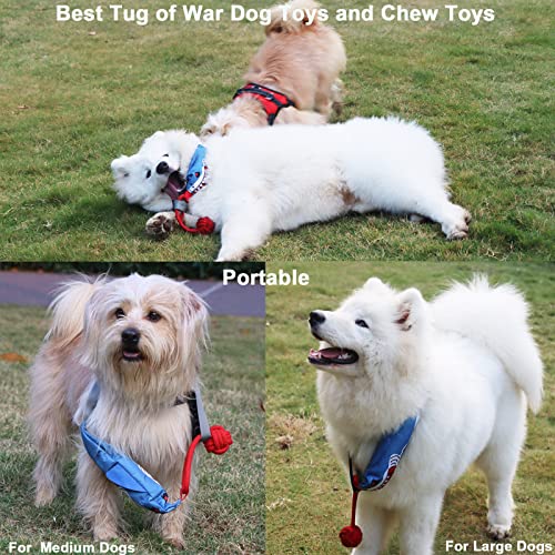 Oh Paopao Squeaky Dog Rope Toys For Aggressive Chewers Interactive Tug Of War Durable Dog Training Bite Toy #TOP3