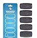 6 PACK Replacement Roller Refill Heads Compatible with Amope Pedi Pefect Electronic Foot File - 4 Extra Coarse & 2 Regular