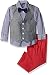 Nautica Boys' Denim Look Vest Set with Bow Tie
