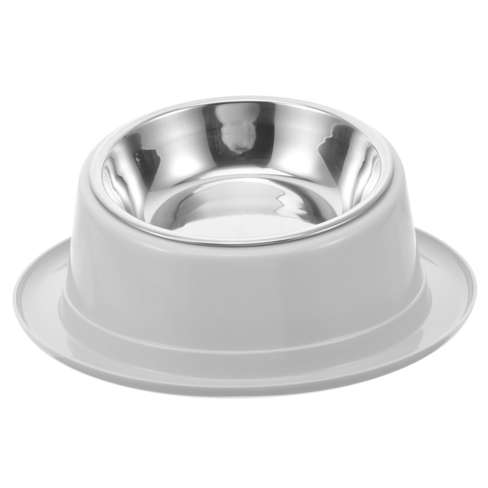 Milisten Pet Feeder and Water Bowl Set Sturdy Stainless Steel Slip for Cats Dogs