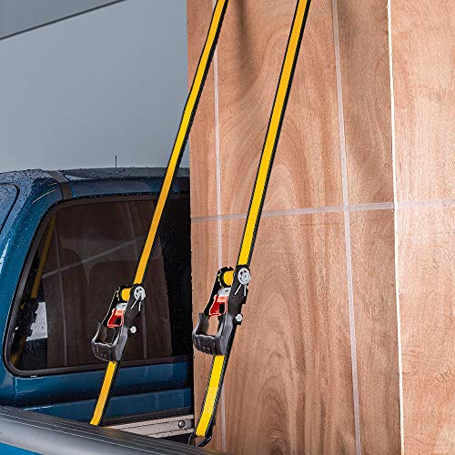 Cat 4 Piece Ratchet Tie Down Set With Soft Hooks - 16 Feet X 1-1/2 Inches (1000/3000) - 980076E #TOP5