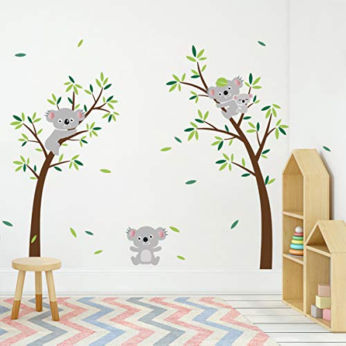 Vinilos Decorativos con Diseño de Koala y Árbol, 2 unidades miniatura 3