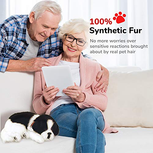 Perfect Petzzz Original Petzzz Border Collie, Realistic, Lifelike Stuffed Interactive Pet Toy, Companion Pet Dog with 100% Handcrafted Synthetic Fur