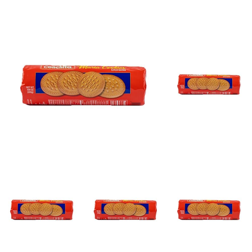Conchita Maria Dorada Cookies - Versatile Snack, Dessert, or Breakfast Food - 7 oz (Pack of 5)