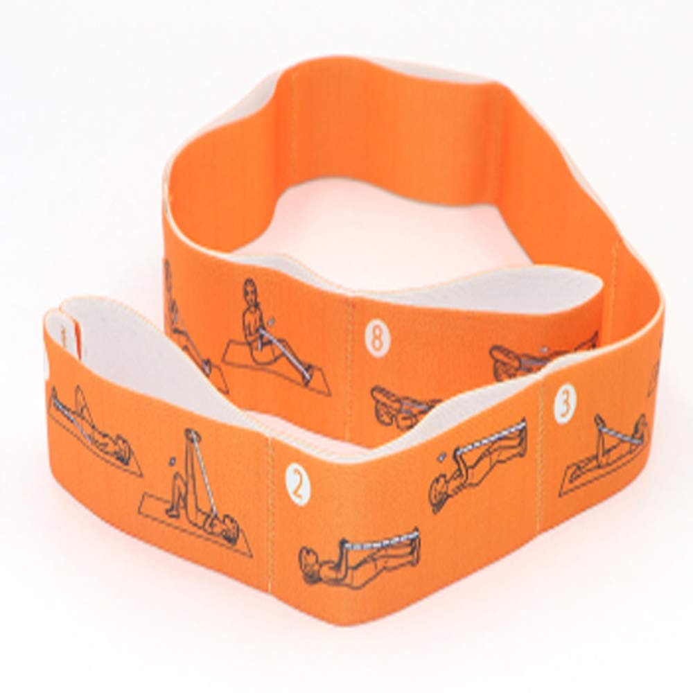 K-DD Stretch Strap,Upgraded Yoga Stretch Assist Strap, Washable, Easy to Carry and High Elastic Stretching Strap for Yoga, Dancing Assistance and Rehabilitation,Yellow