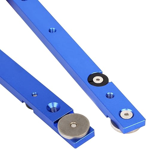 Miniatura 3 de KETIPED Herramienta de sujeción de barra de inglete de aleación de aluminio de 17.717 in, barra de medición de sierra de mesa, barra de riel de