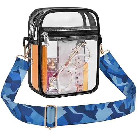 USPECLARE Clear Bag for Stadium Events,Clear Crossbody Bag Purses 12x12x6 for Women Concert Sport Cover