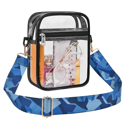USPECLARE Clear Bag for Stadium Events,Stadium Approved Clear Crossbody Bag Purses for Women