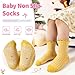 Eocom Toddler Ruffle Socks Baby Girls Non Slip Frilly Dress Cotton Grips Socks 6 Pairs(Check, 6-12 Months)