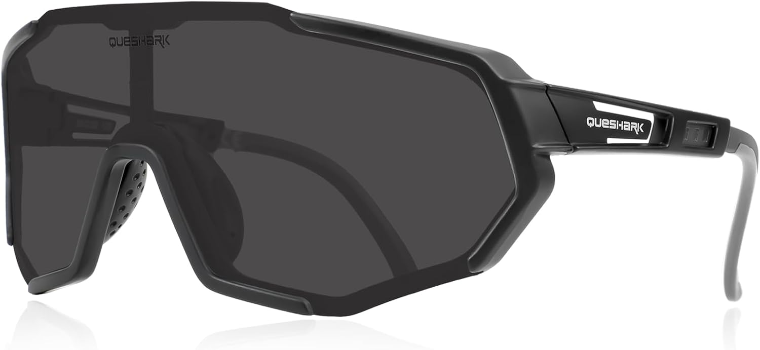 Queshark Kids Sunglasses Polarized, Youth Baseball Sunglasses for 8-16 Boys Girls, Kids Sport Glasses for Cycling Baseball