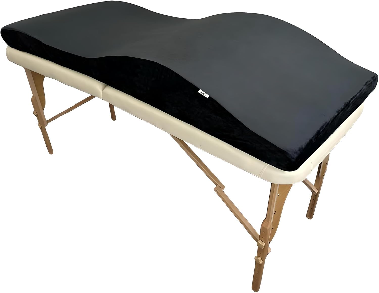 XOLLOZ Lash Bed Topper – Ergonomic Memory Foam Pad with Plush Cover, Spa Table Cushion for Eyelash Tech, Salon Mattress for Beauty Beds, Compatible with Massage and Spa Setups 23" 58 cm, Black-image-36